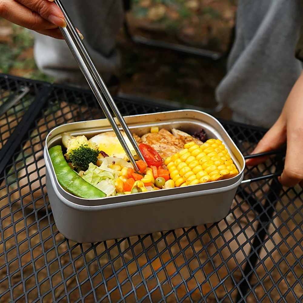 Camping Cooking Box Set - Ultralight Tableware Camping Cookware Lunch Box