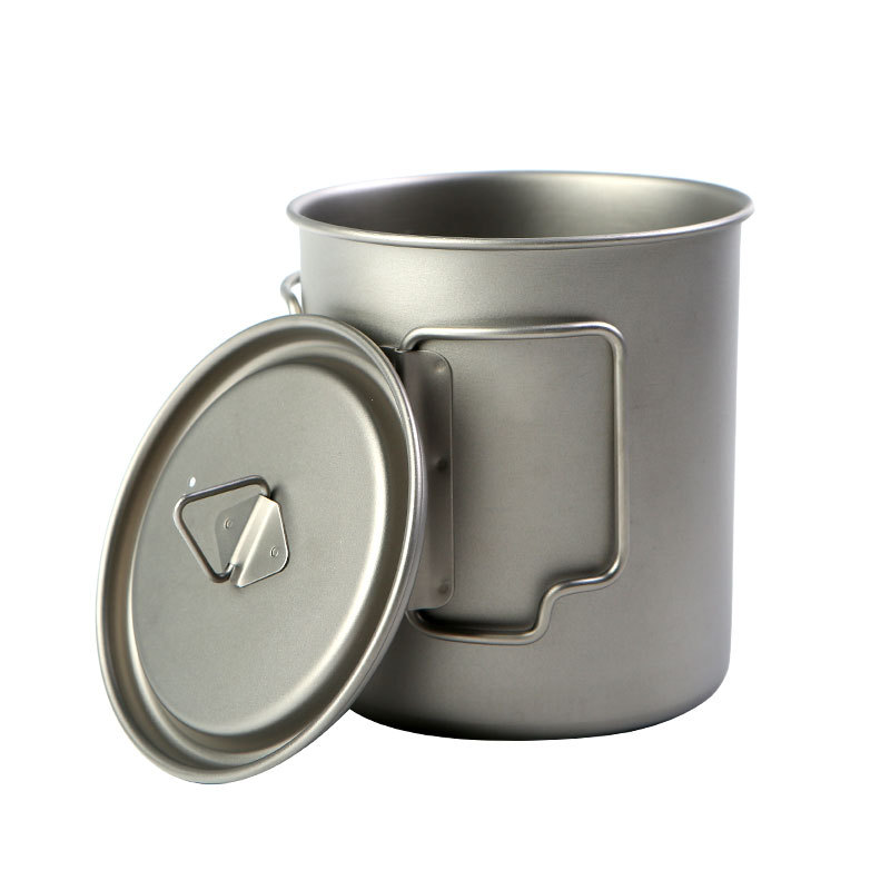 Camping Cooking Ware - Camping Titanium Cups 450ml 550ml 650ml
