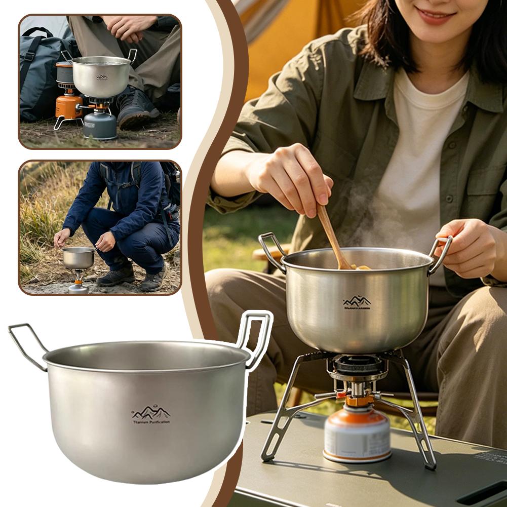 Camping Cooking Noodles - Titanium Alloy Outdoor Camping Pot Folding