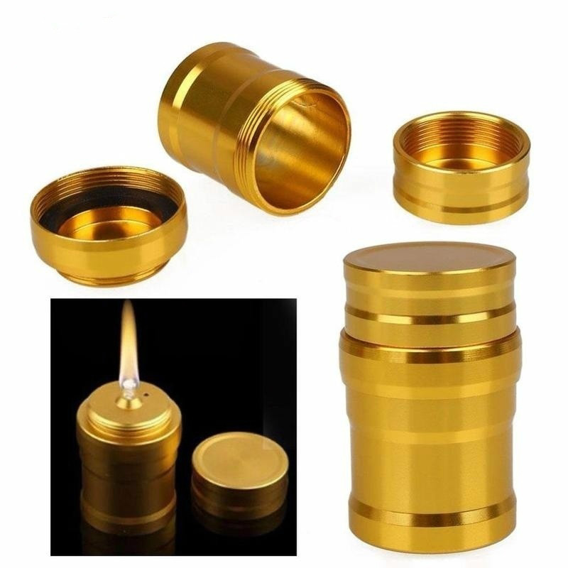Camping Cooking Appliances - New Portable Metal Mini Alcohol Lamp