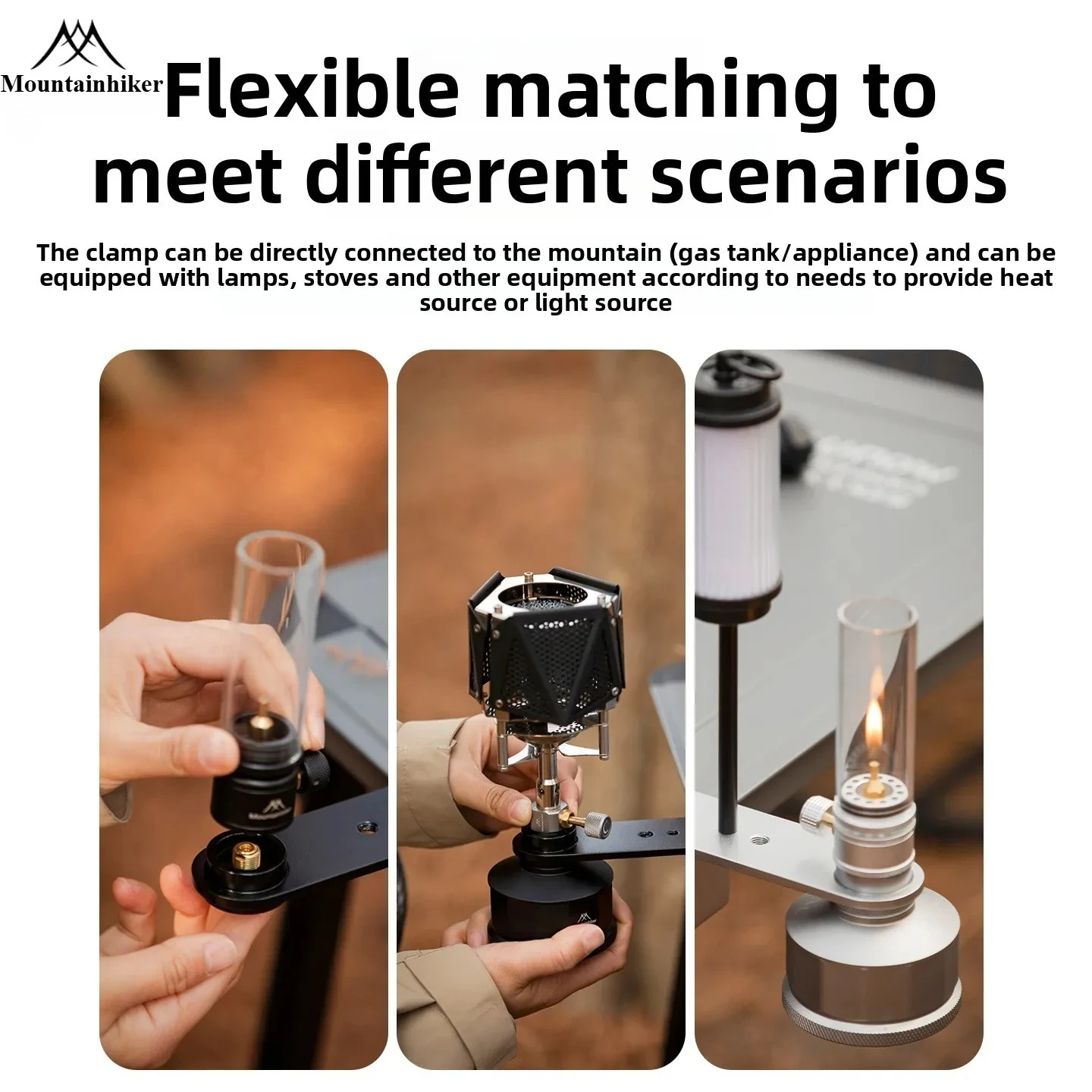 Camping Cooking Jet - MOUNTAINHIKER Flat Gas Cylinder Lamp Stove