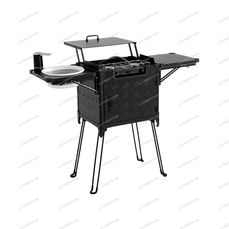 Camping Cooking Box Set - Portable Folding Outdoor Camping Kitchen Box,