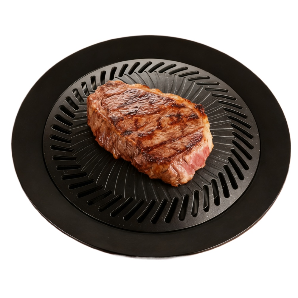 Camping Cooking Vegetables - KOSUN Aluminum Grill Pan Round Nonstick