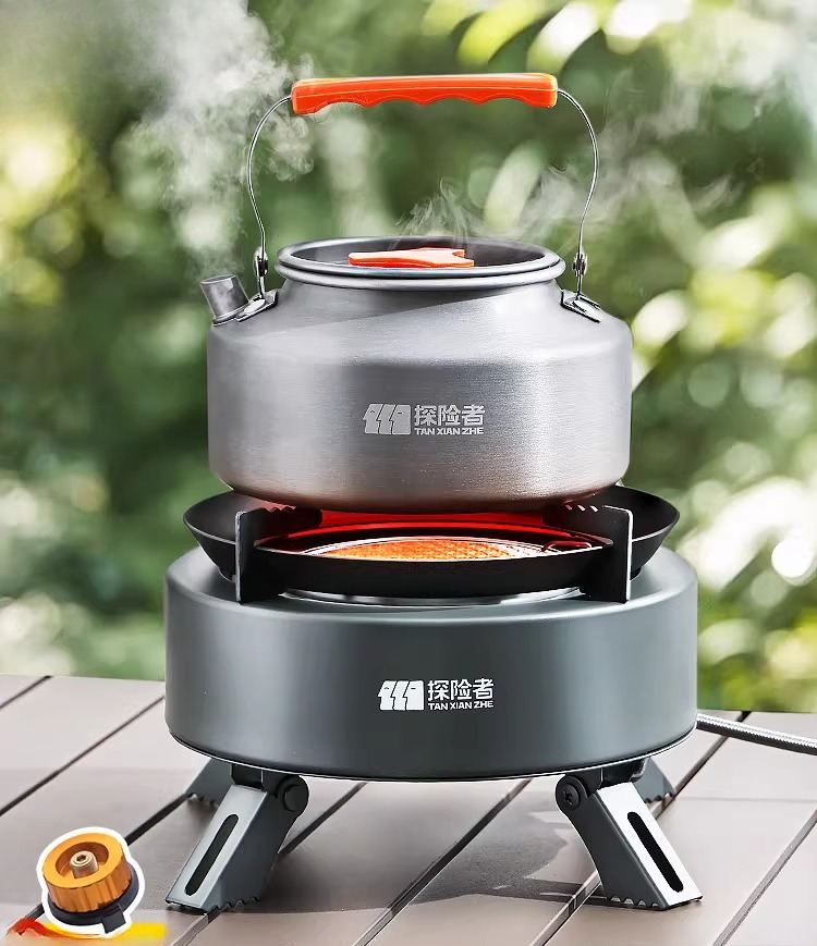 Camping Cooking Box Set - Portable Split Gas Stove Outdoor Camping