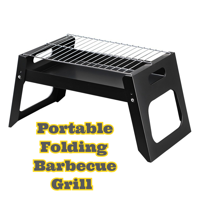 Camping Cooking Bbq - Portable Charcoal BBQ Grill Foldable Compact