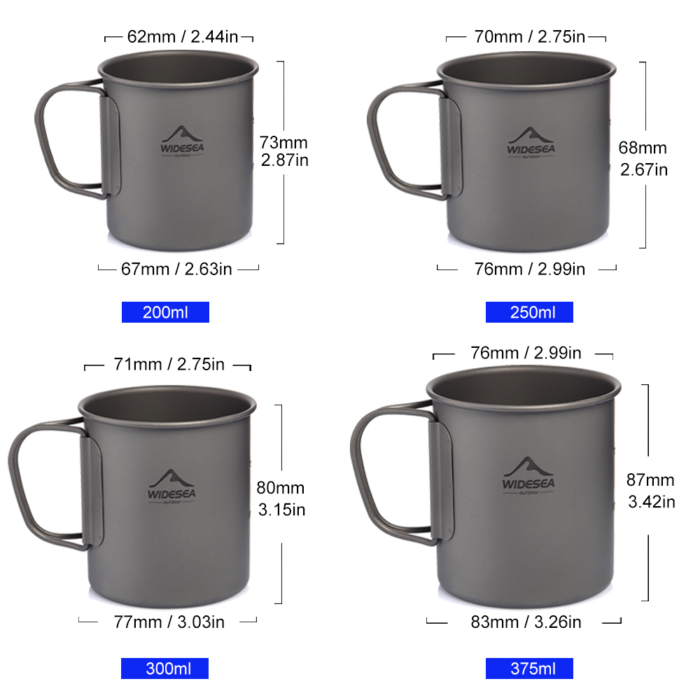 Widesea Camping Mug Titanium C - огляд і ціна Camping Cooking Trangia