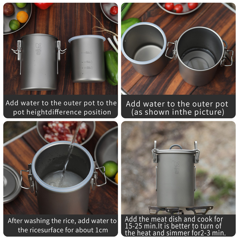 KEITH Pure Titanium Rice Cooke - огляд і ціна Camping Cooking Appliances
