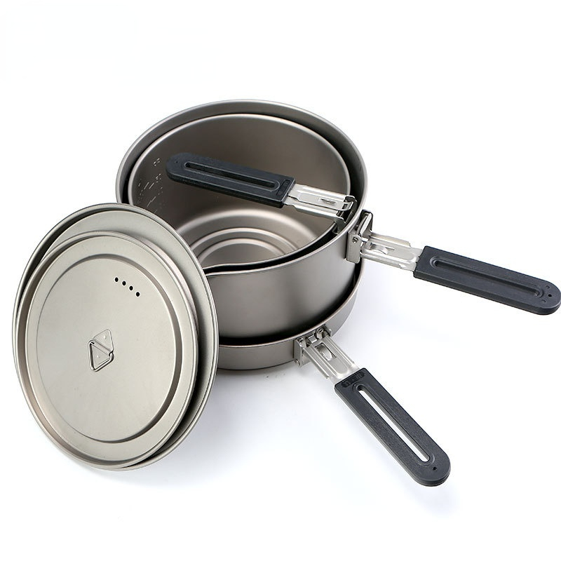 Frying Pot Cooking Pot Pure Ti - огляд і ціна Camping Cooking Noodles