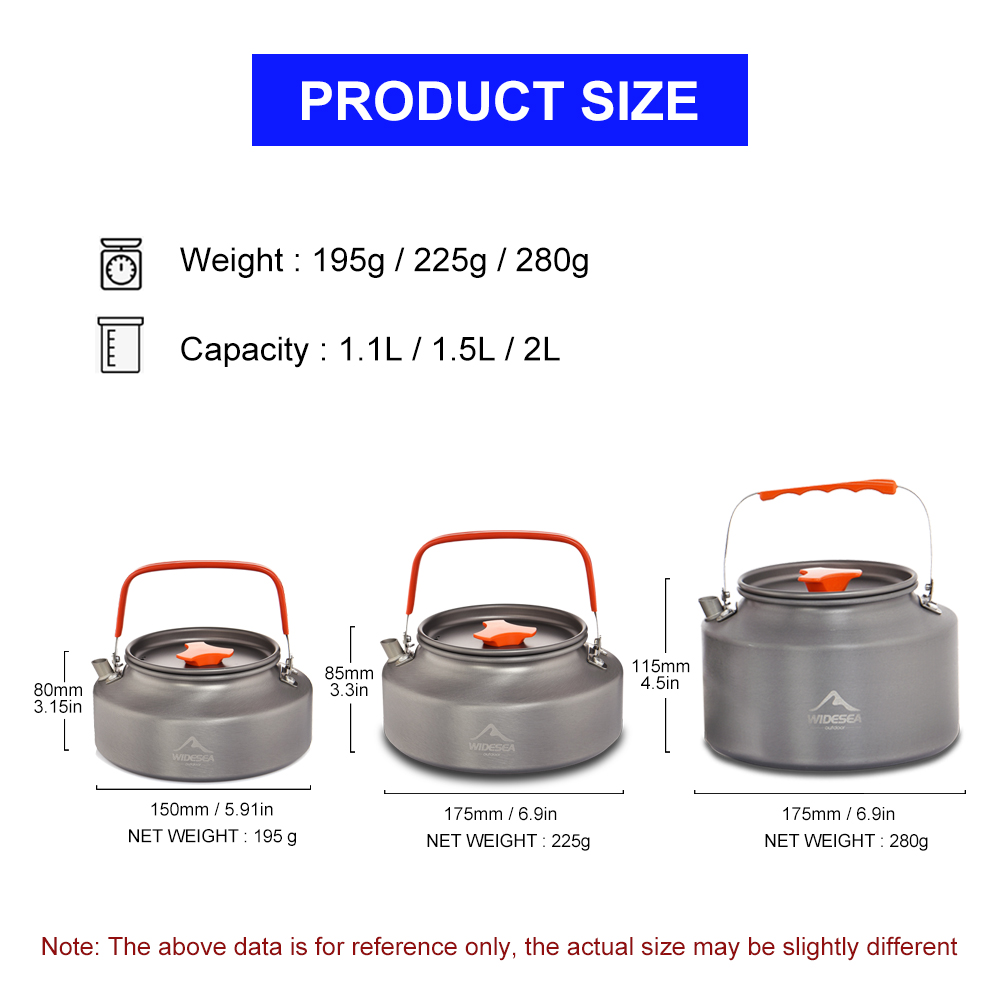 Widesea 1.1L 2L1.5L Camping Wa - огляд і ціна Camping Cooking Unit