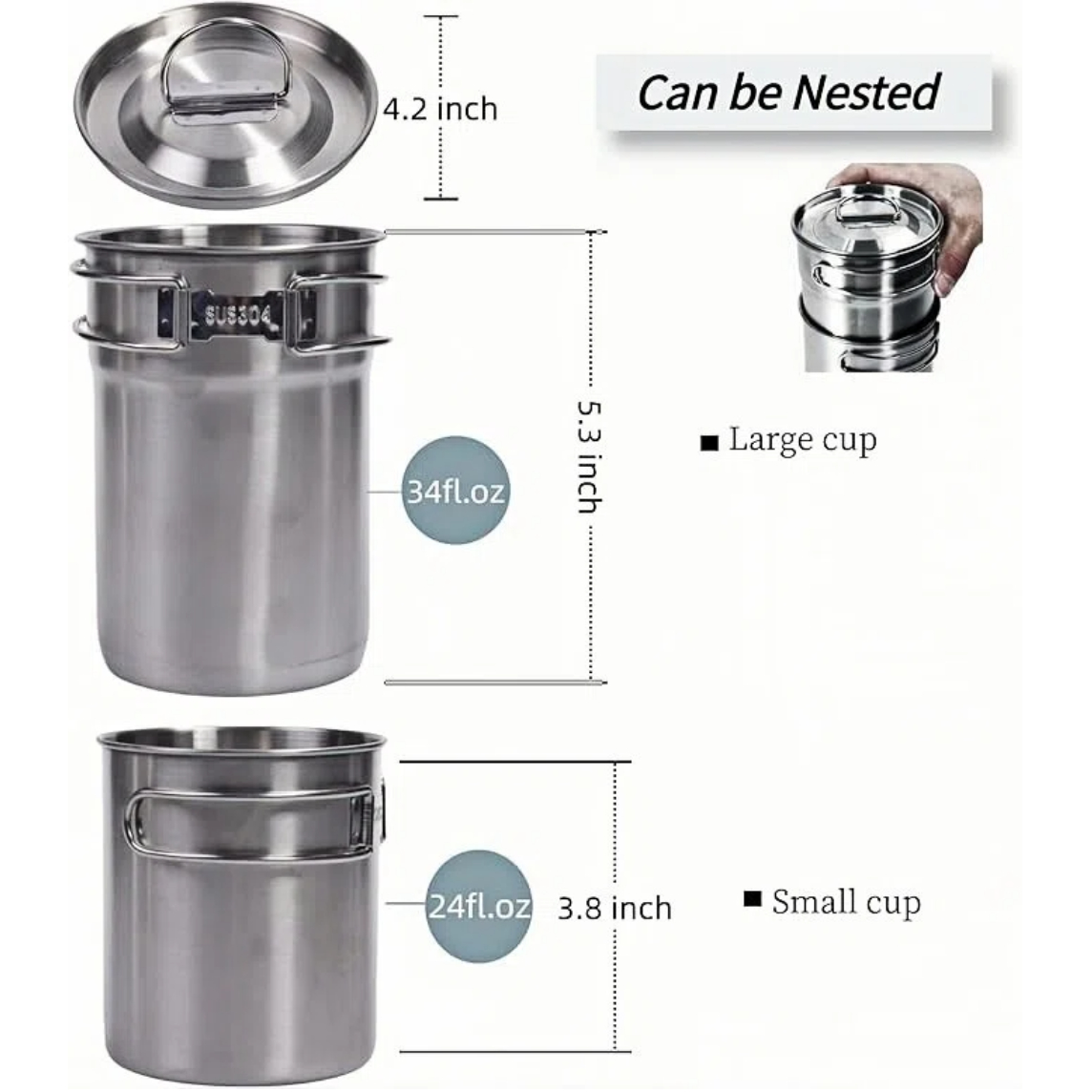 Foldable Camping Cups Mugs Cam - огляд і ціна Camping Cooking Appliances