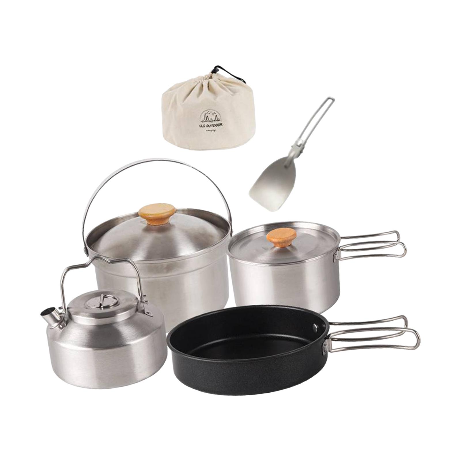 Camping Cookware Cook Gear Por - огляд і ціна Camping Cooking Set With Kettle