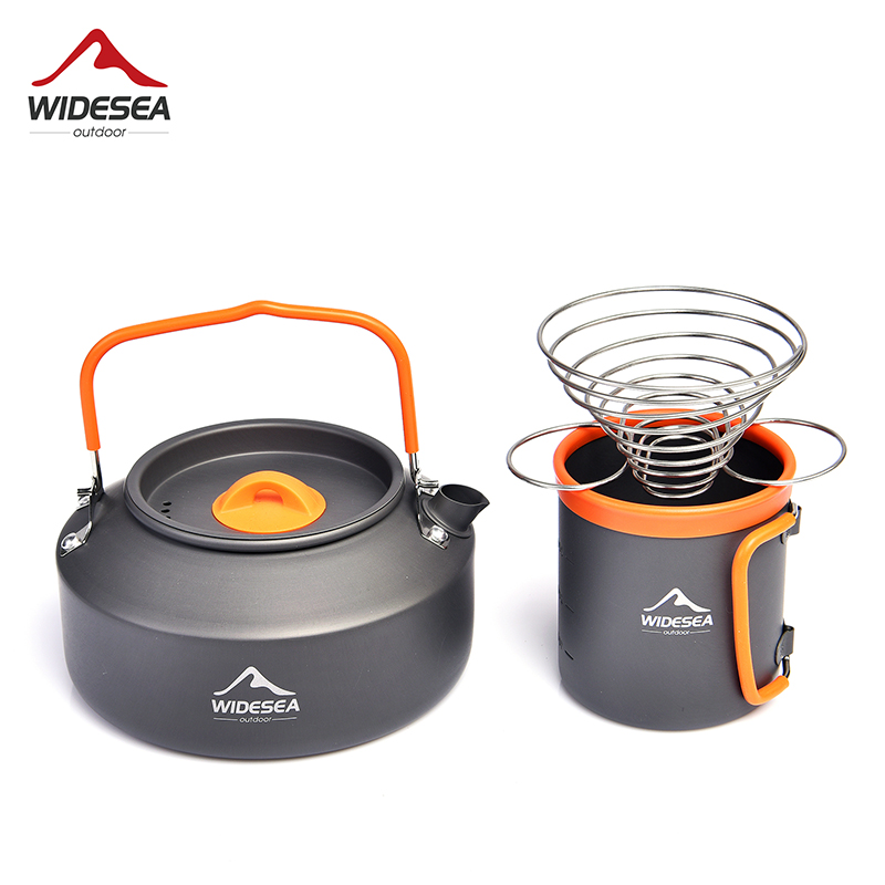 Widesea Camping Coffee Cookwar - огляд і ціна Camping Cooking Set With Kettle