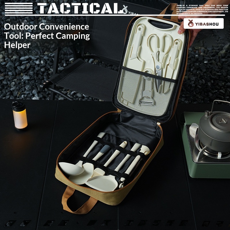 Portable 9Pcs Camping Kitchenw - огляд і ціна Camping Cooking Unit
