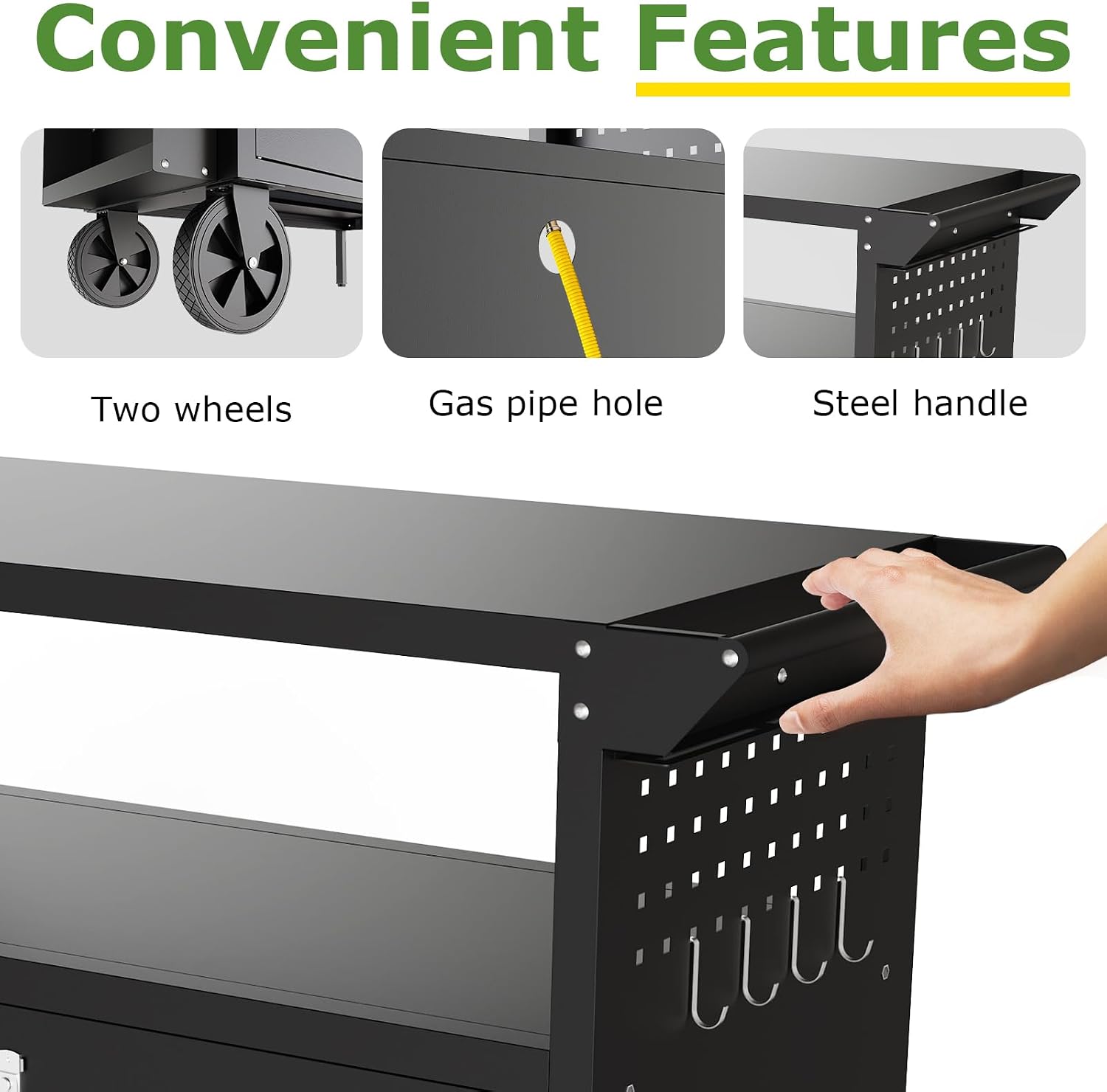 Outdoor Grill Cart Table With  - огляд і ціна Camping Cooking Bbq