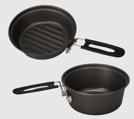 Lightweight Aluminum Alloy Cam - огляд і ціна Camping Cooking Set With Kettle