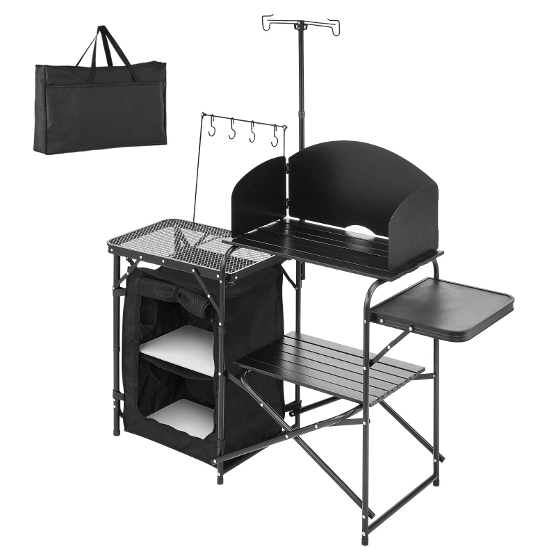 Camping Kitchen Table Folding  - огляд і ціна Camping Cooking Cupboard