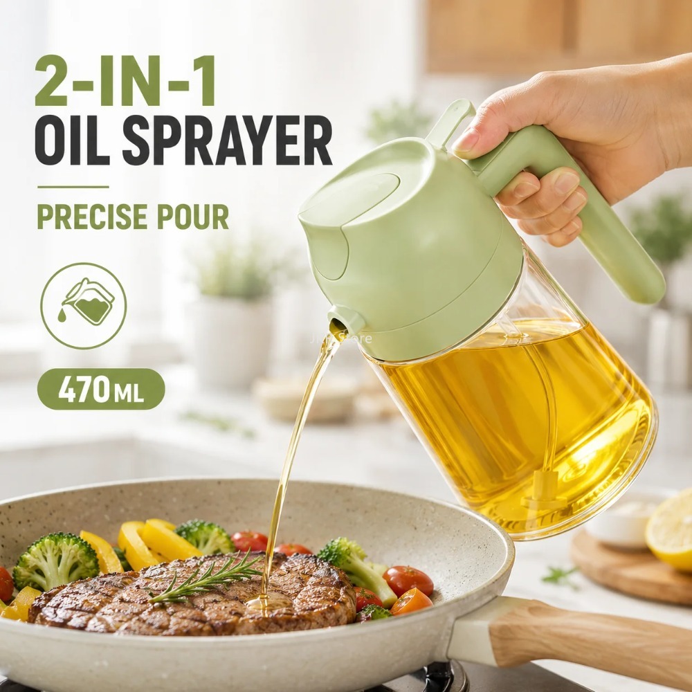 2 in 1 Olive Oil Sprayer Dispe - огляд і ціна Camping Cooking Bbq