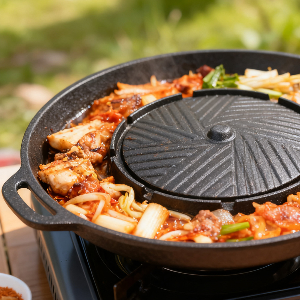 KOSUN Korean BBQ Grill Pan 2 i - огляд і ціна Camping Cooking Appliances