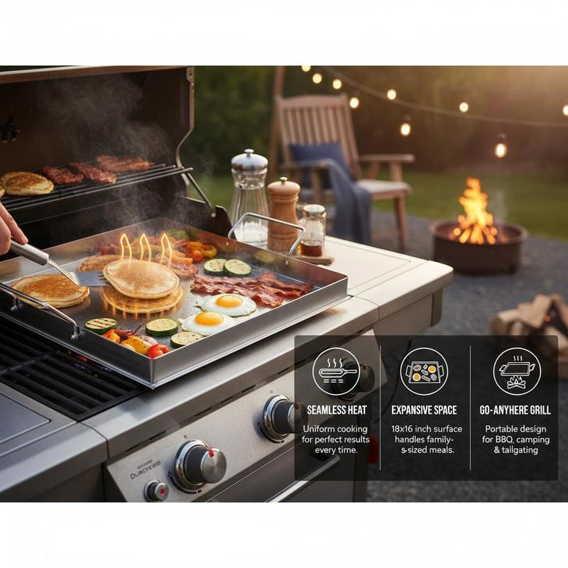 Universal Flat Top Griddle 18x - огляд і ціна Camping Cooking Appliances