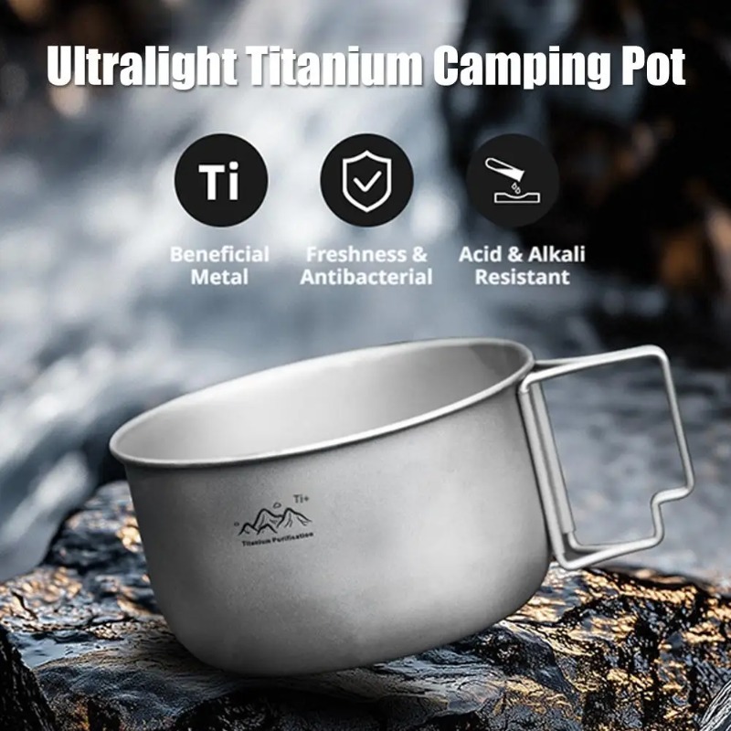 Ultralight Titanium Camping Po - огляд і ціна Camping Cooking Noodles
