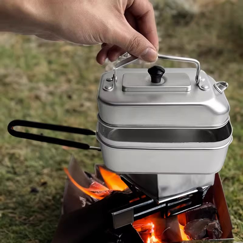 Ultralight Portable Picnic Cam - огляд і ціна Camping Cooking Set With Kettle