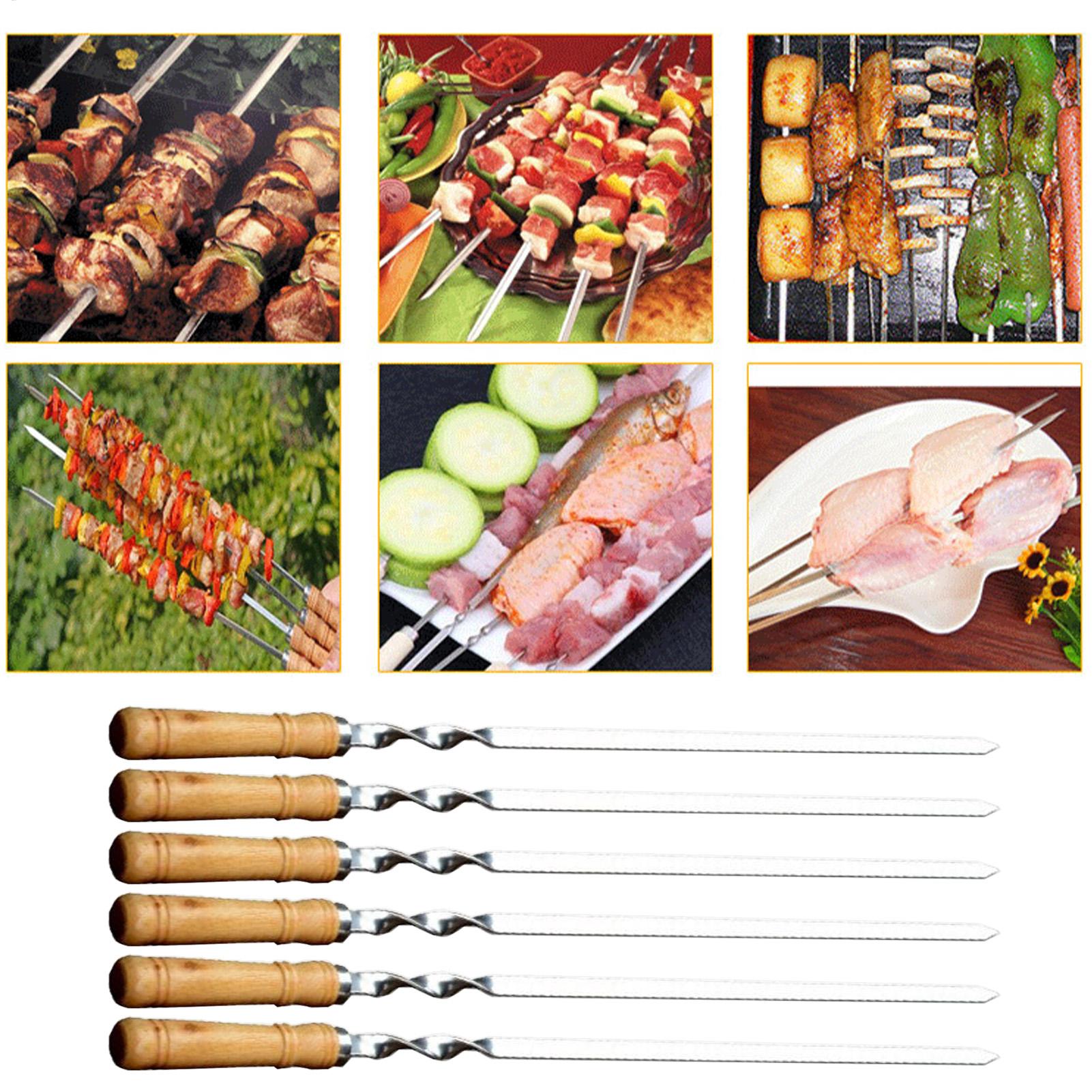 Metal Grilling Skewers Grillin - огляд і ціна Camping Cooking Vegetables