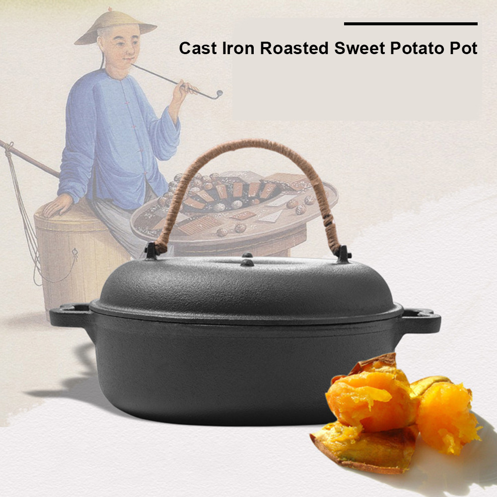 28cm Cast Iron Sweet Potato Pa - огляд і ціна Camping Cooking Vegetables