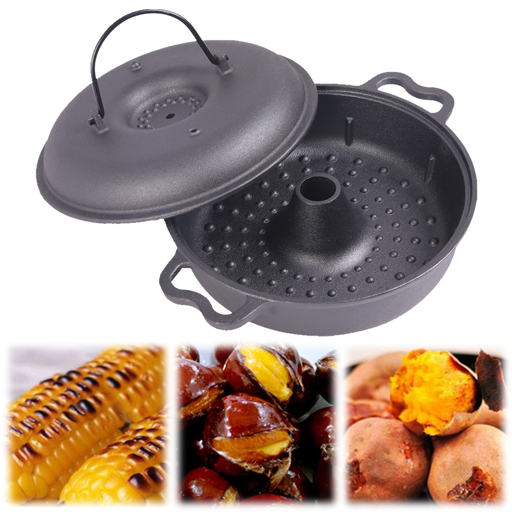 28cm Cast Iron Sweet Potato Pa - огляд і ціна Camping Cooking Vegetables