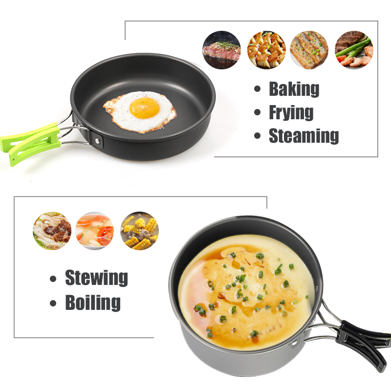 WESTTUNE Camping Cookware Kit  - огляд і ціна Camping Cooking Set With Kettle
