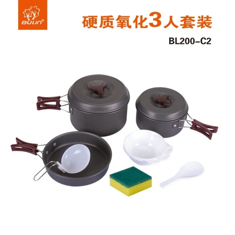 Bulin Outdoor Pot Set Pot Camp - огляд і ціна Camping Cooking Set With Kettle