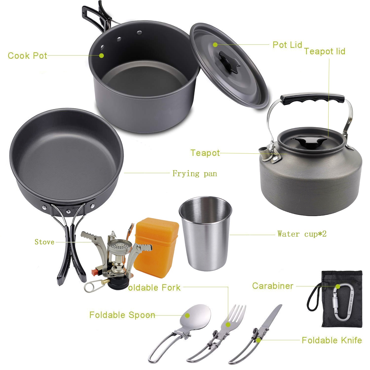 Outdoor camping cooking set ou - огляд і ціна Camping Cooking Vegetables