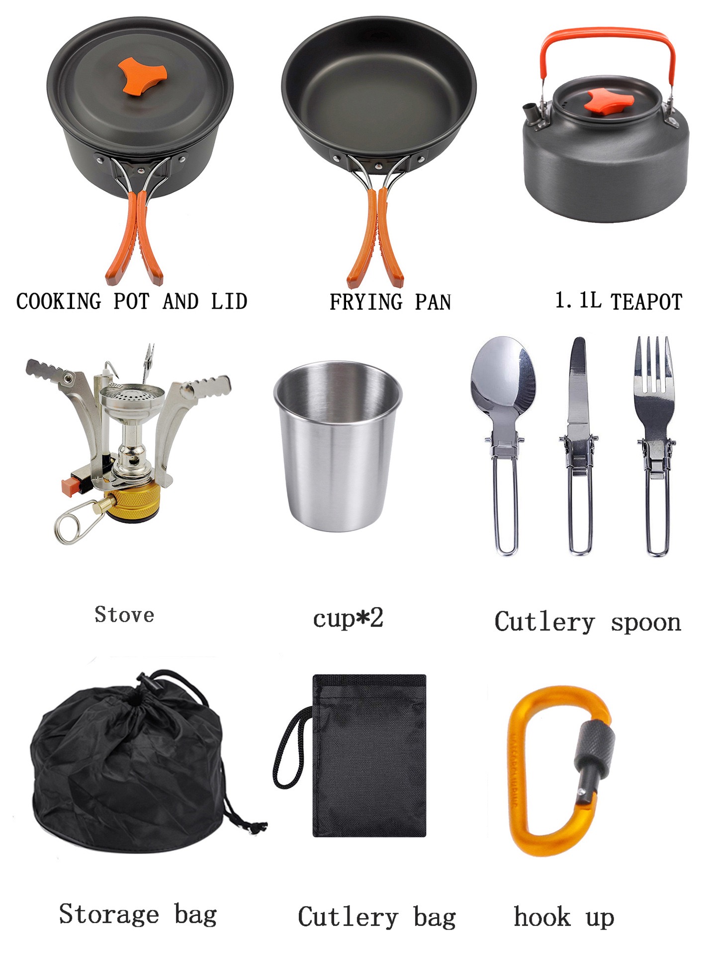 Outdoor camping cooking set ou - огляд і ціна Camping Cooking Vegetables