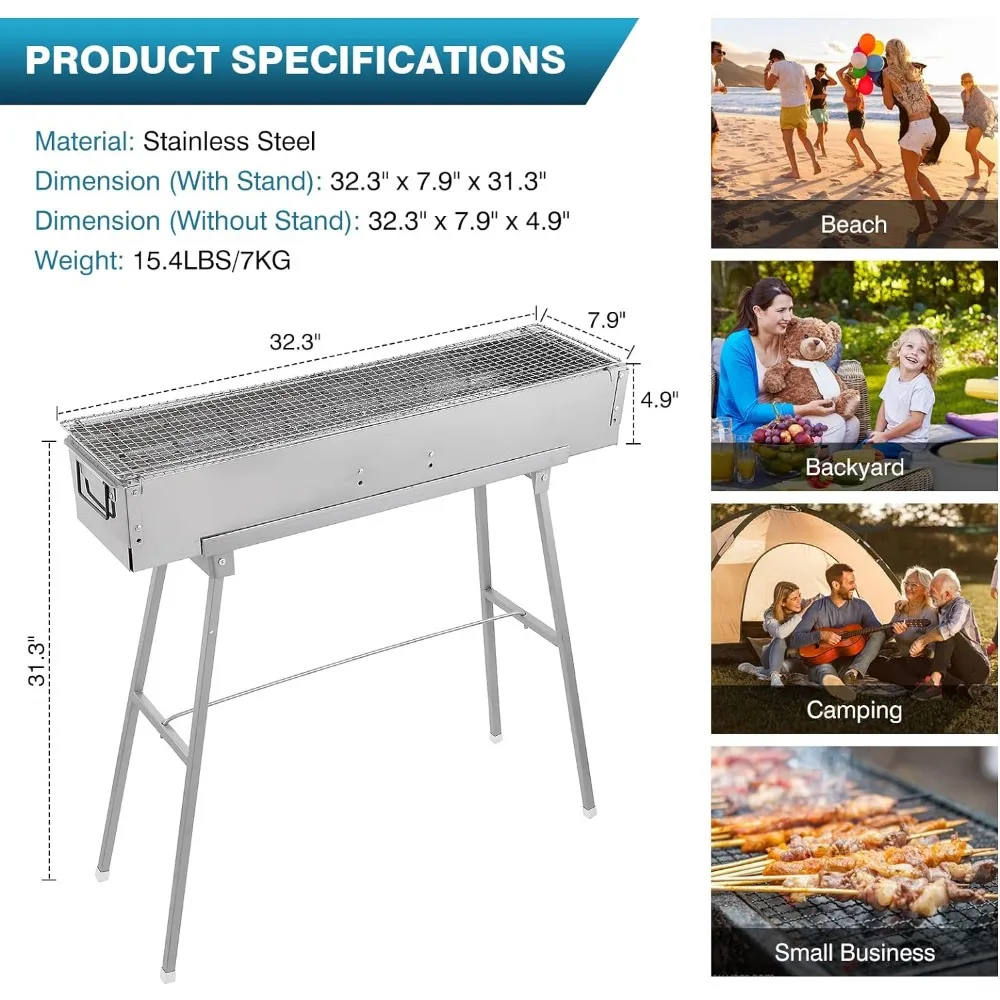 Portable Charcoal Grills, 32