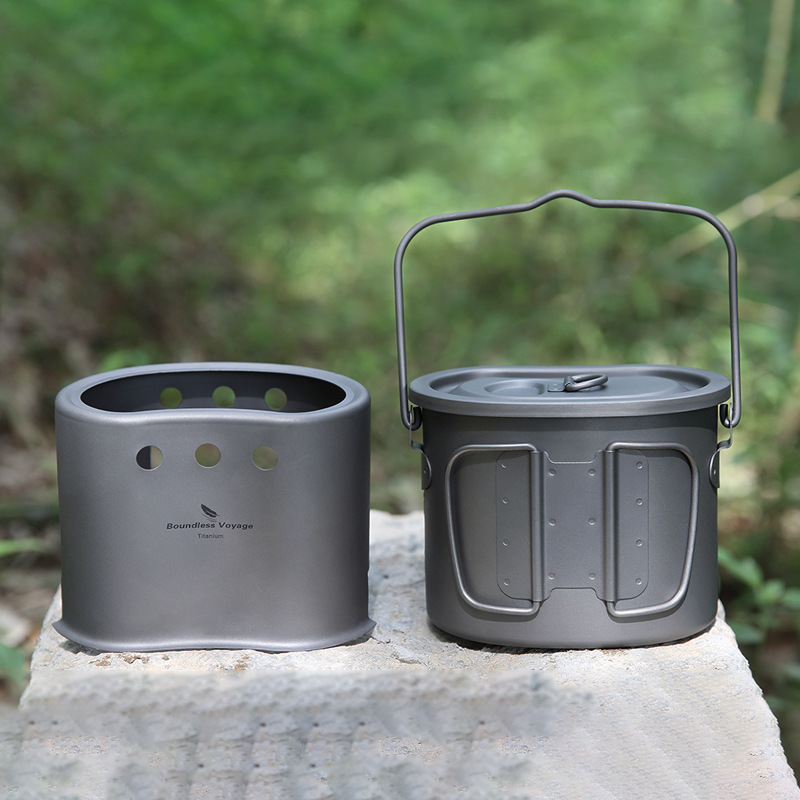 Pure Titanium Split-Type Cooki - огляд і ціна Camping Cooking Box Set