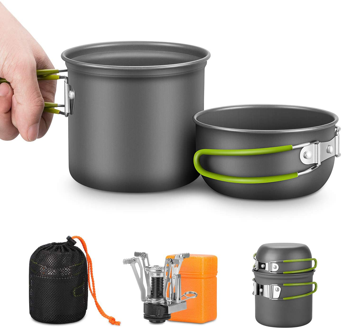 Camping Cookware Kit with Stov - огляд і ціна Camping Cooking Box Set