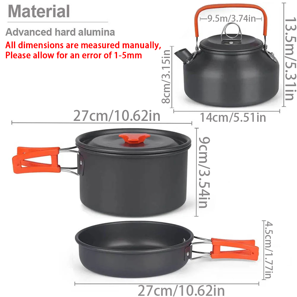 1pcs/1set Camping Cookware Kit - огляд і ціна Camping Cooking Unit