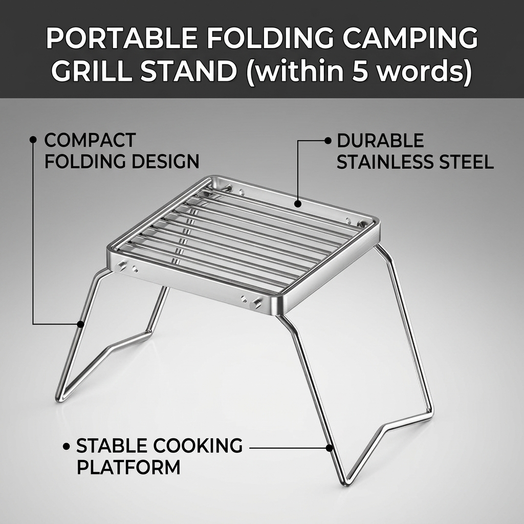 Ourdoor Stainless Steel Campin - огляд і ціна Camp Grill Portable Folding