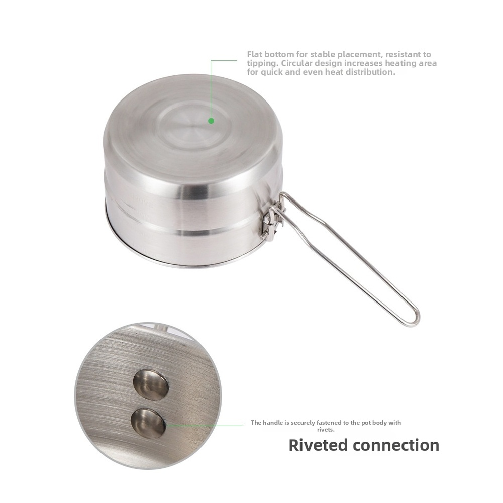 1.5L 304 Stainless Steel Campi - огляд і ціна Camping Cooking Box Set