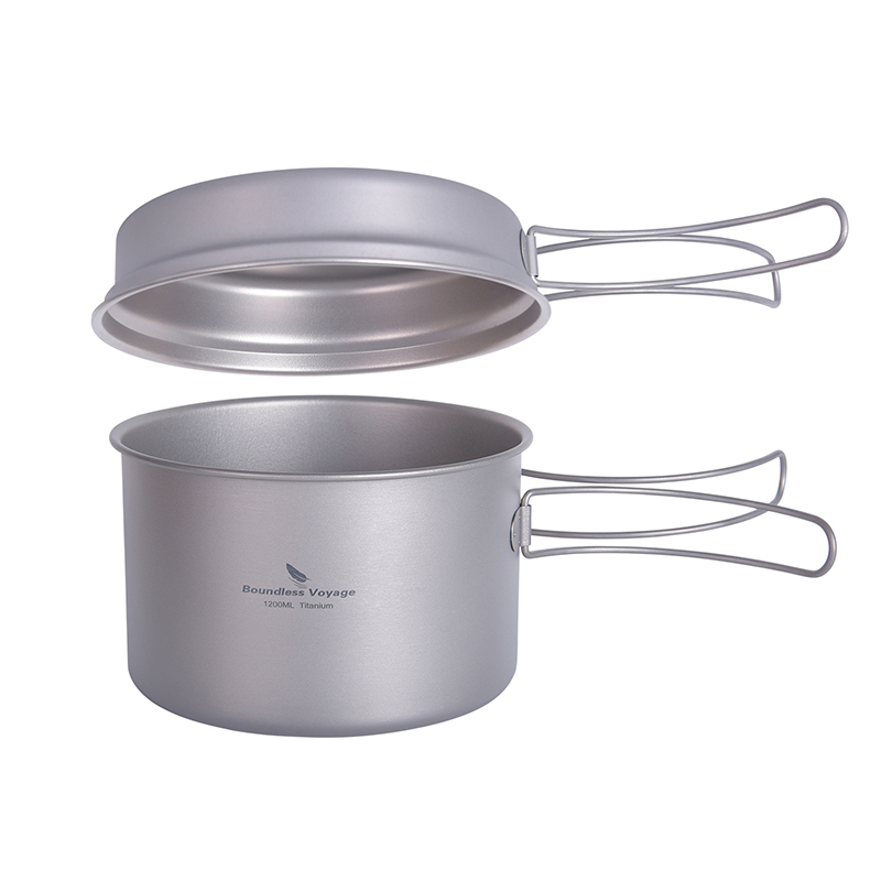 Boundless Voyage Titanium Pot  - огляд і ціна Camping Cooking Set With Kettle