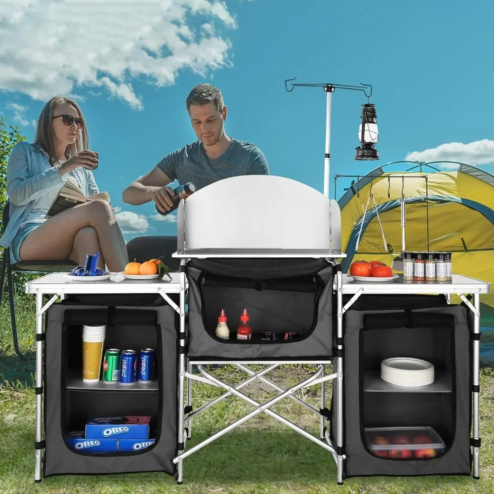 A Camping Kitchen Table, Foldi - огляд і ціна Camping Cooking Cupboard