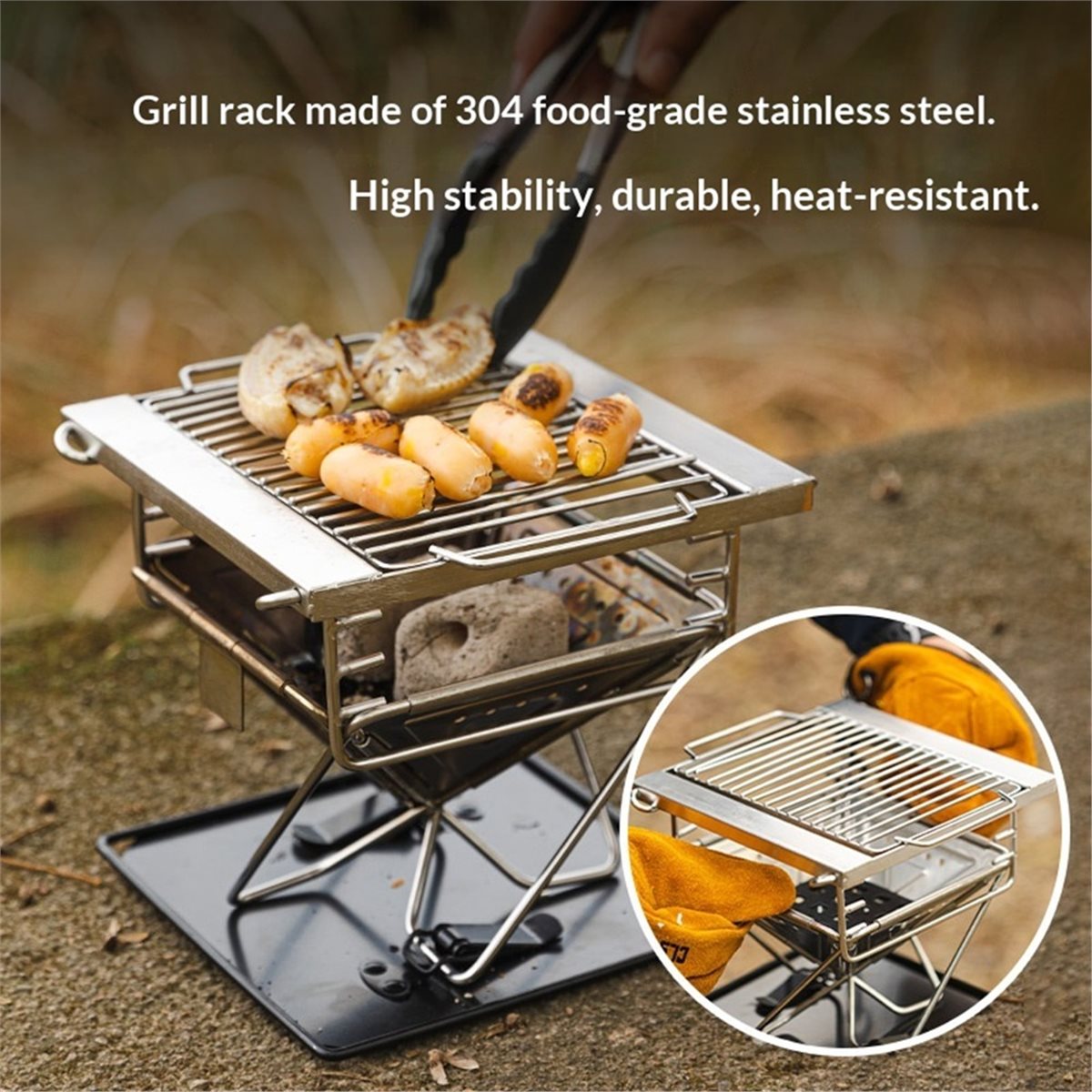 M10K Outdoor Camping Folding G - огляд і ціна Camp Grill Portable Folding