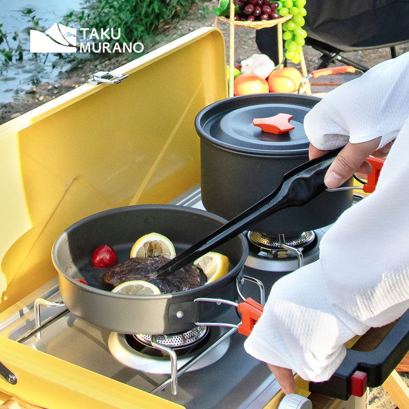 Camping Cookware Set Outdoor C - огляд і ціна Camping Cooking Set With Kettle