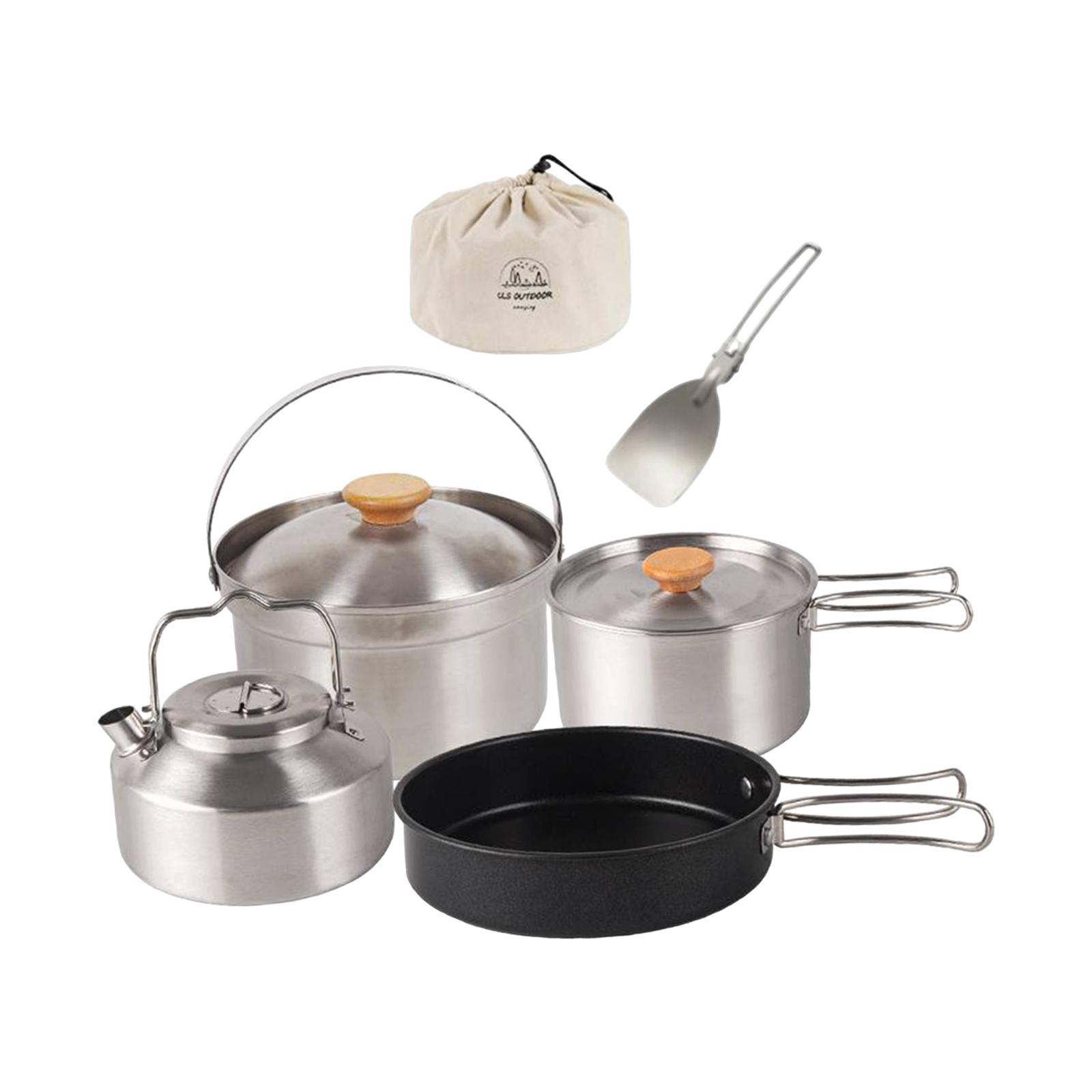Camping Cookware Camping Cooki - огляд і ціна Camping Cooking Set With Kettle
