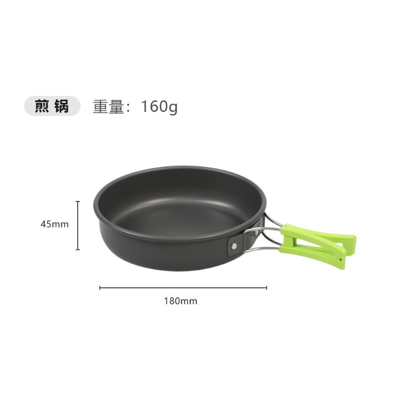 Outdoor Camping Cookware Set D - огляд і ціна Camping Cooking Set With Kettle
