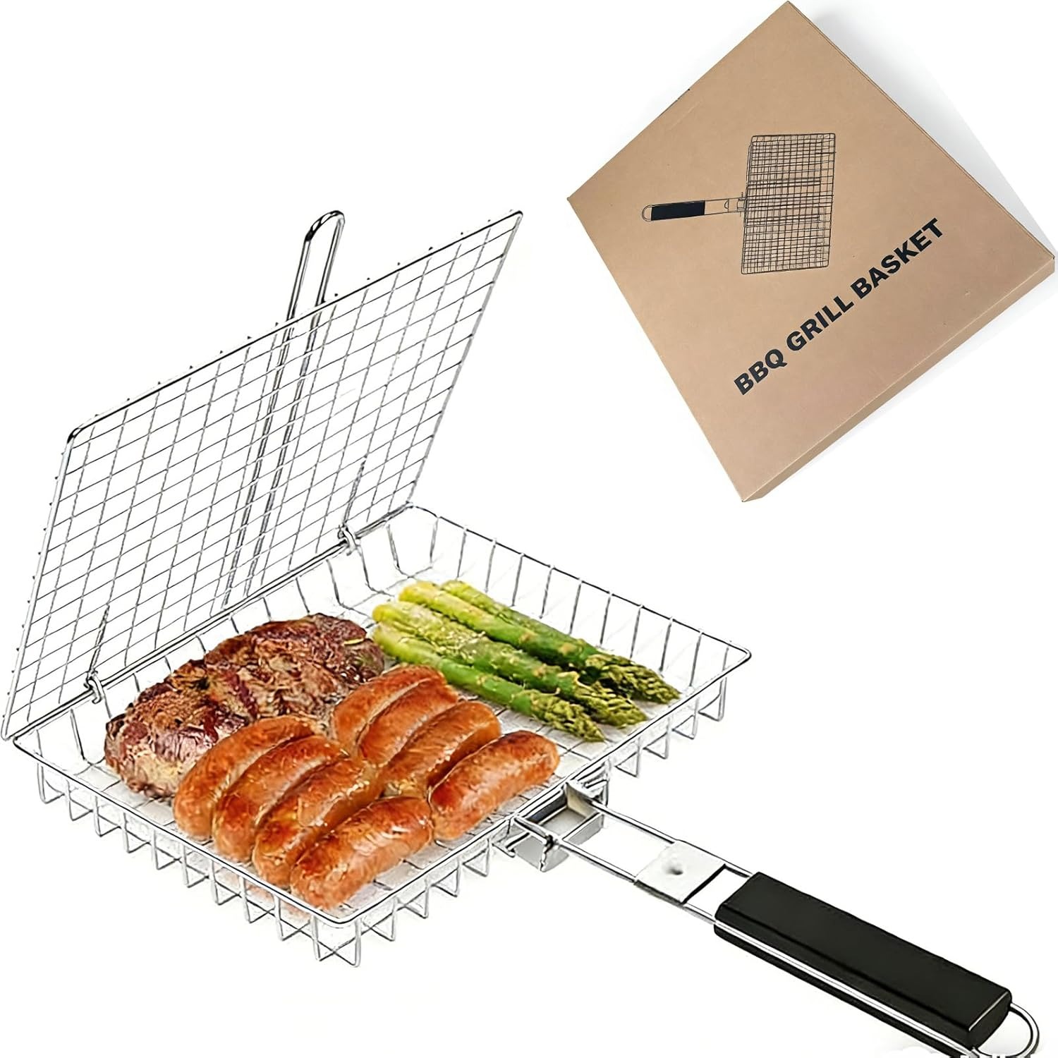 Grill Basket Set, Fish Barbecu - огляд і ціна Camping Cooking Vegetables