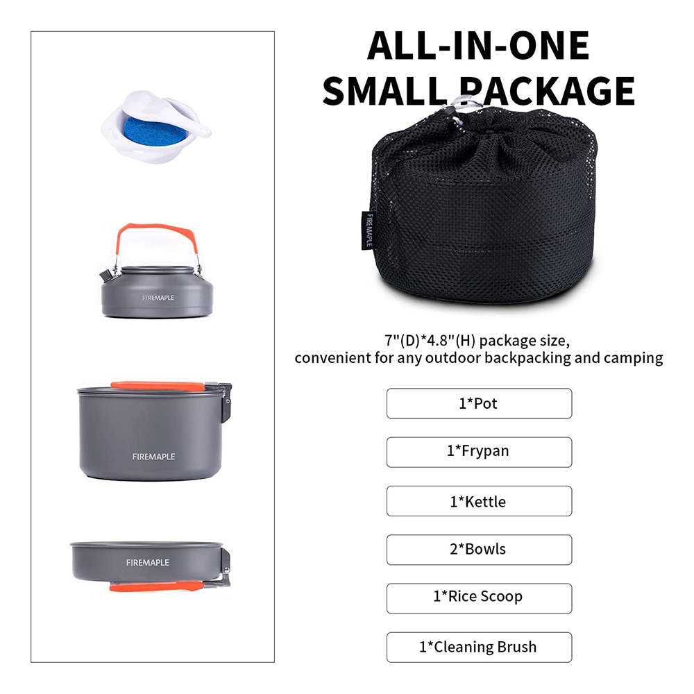 Fire Maple Picnic Pot Pan Set  - огляд і ціна Camping Cooking Box Set
