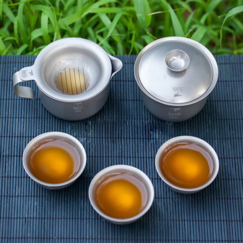 Keith Titanium Kung Fu Tea Set - огляд і ціна Camping Cooking Set With Kettle