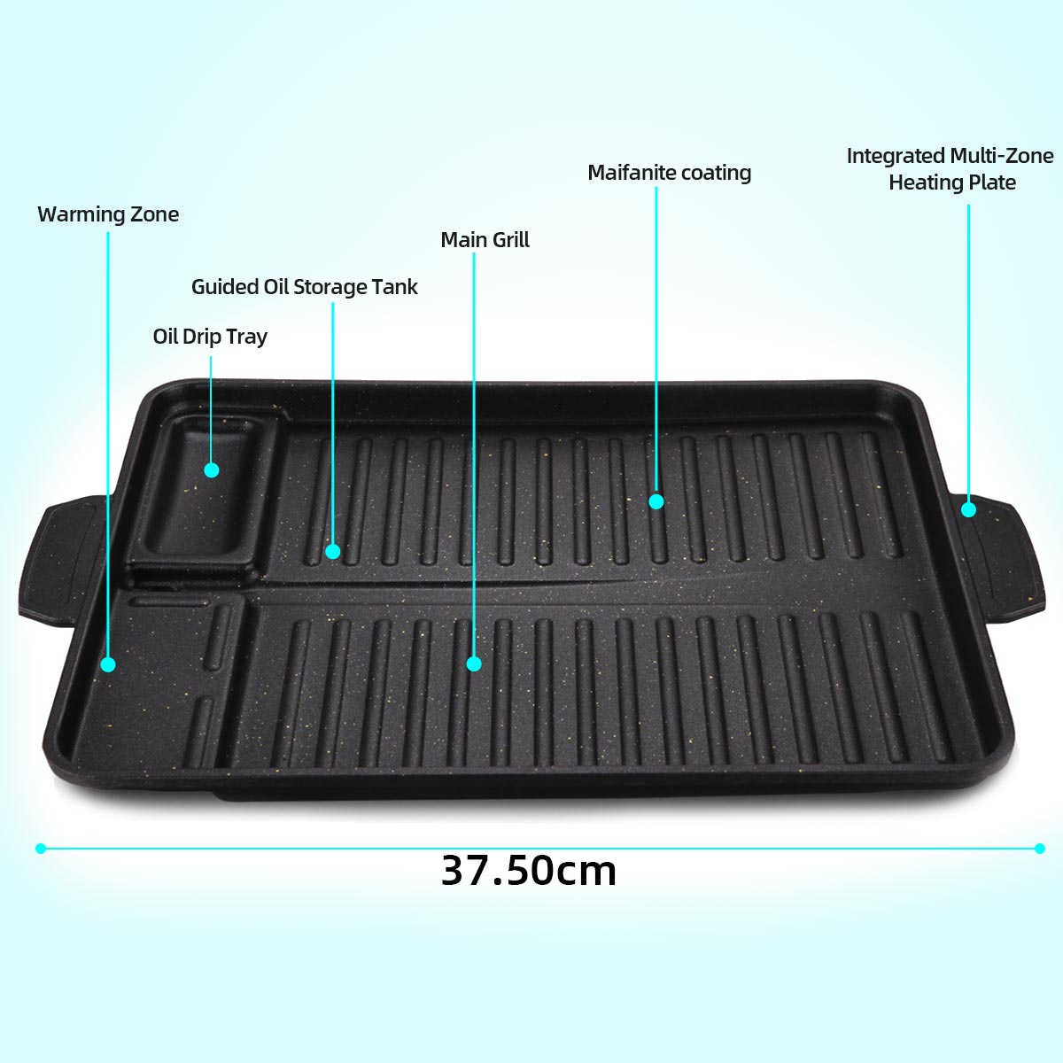 Korean Grill Meat Plate Alumin - огляд і ціна Camping Cooking Cupboard