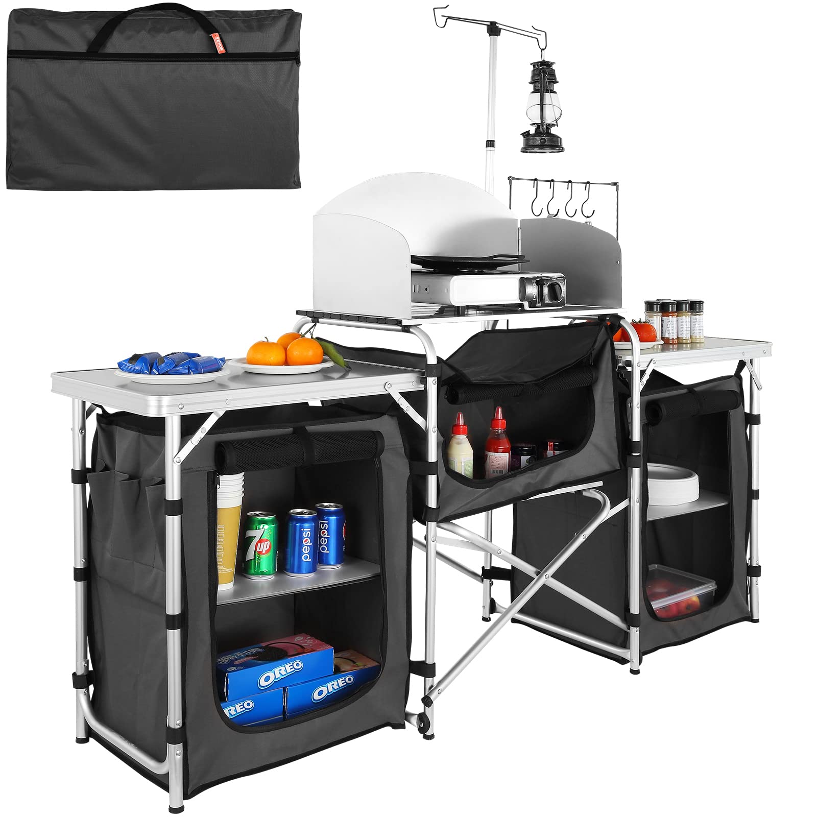 Folding Outdoor Cooking Table  - огляд і ціна Camping Cooking Cupboard