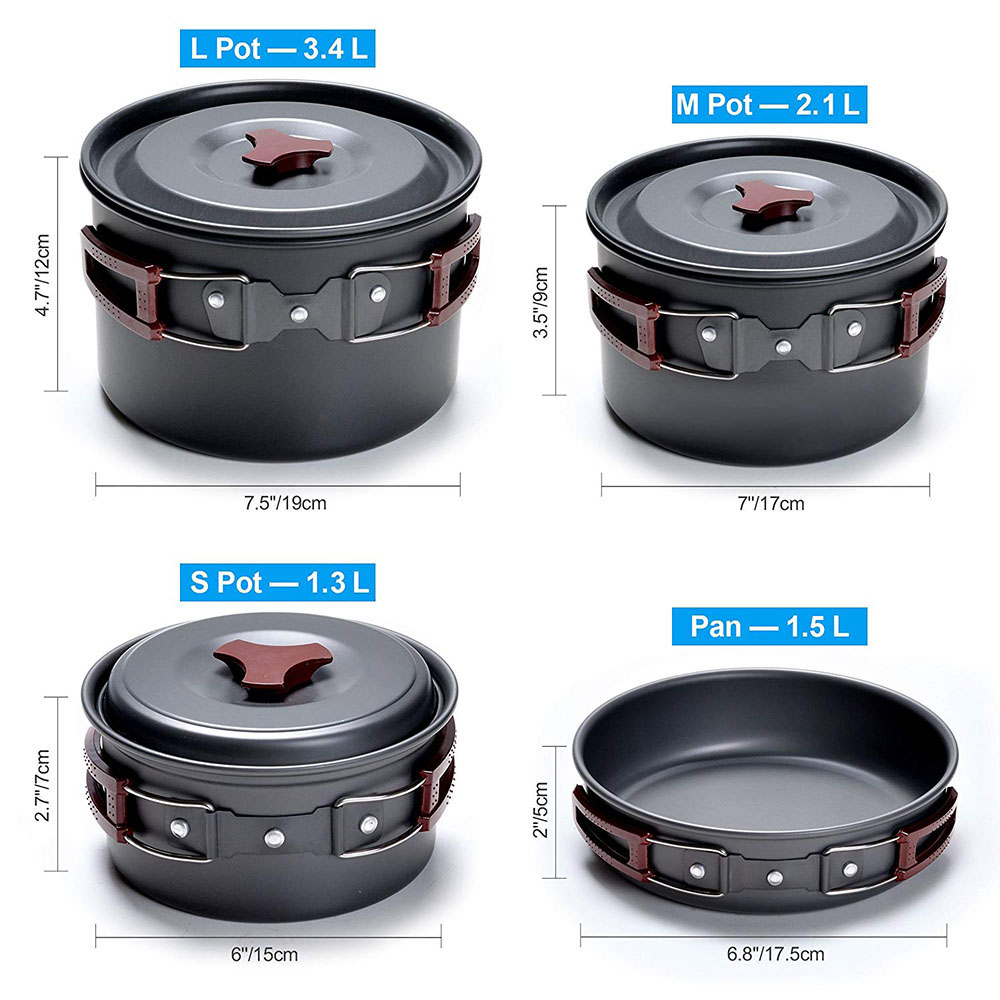 Outdoor Camping Cookware Kit N - огляд і ціна Camping Cooking Ware